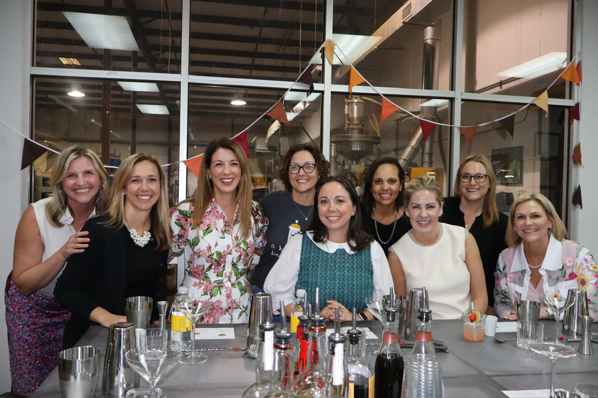 Group of women at Kawha coffee roastery cocktail class